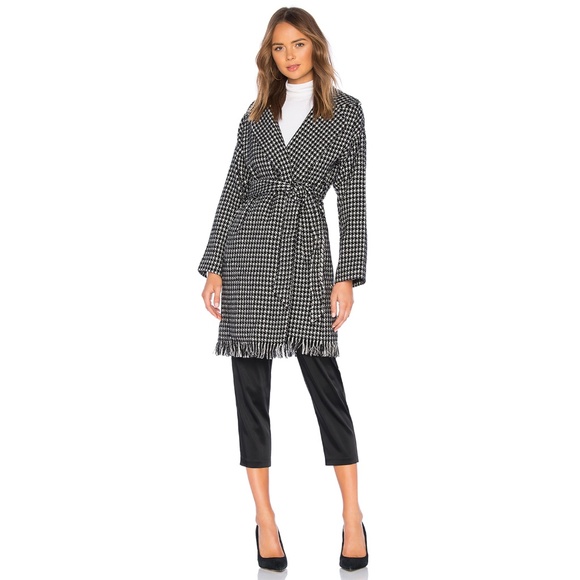 NWT Tularosa Heidi Coat Ivory Houndstooth Medium - Picture 2 of 8
